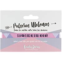 Los mejores  - LOVELY STORY Pulsera Individual con Cierre METALICO con LA Frase: SI LA Vida TE Dice NO. TU Dile: NO NI Ná!!